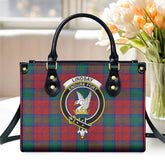 Lindsay Modern Tartan Crest Leather Handbag